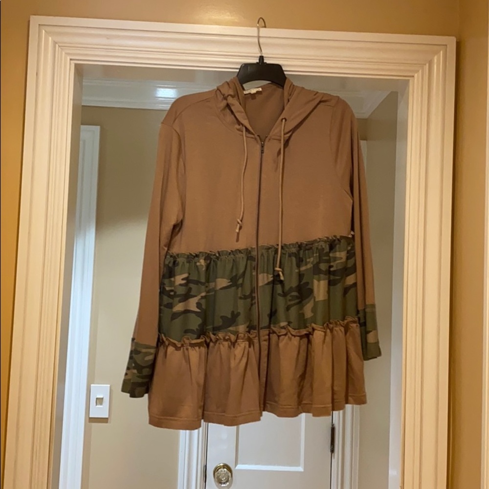 Camouflage oversized hoodie